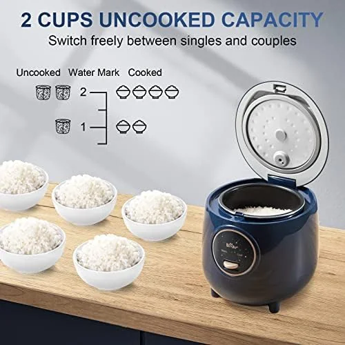 Bear 2-Cup Mini Rice Cooker thumbnail 3