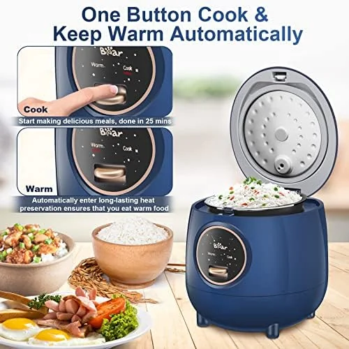 Bear 2-Cup Mini Rice Cooker thumbnail 4
