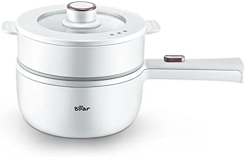 Bear 1.6L Electric Hot Pot with Steamer