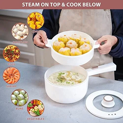 Bear 1.6L Electric Hot Pot with Steamer thumbnail 4
