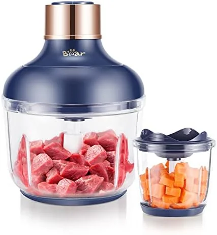 Bear Dual-Bowl Electric Food Processor