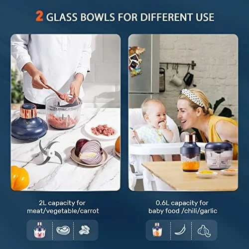Bear Dual Glass Replacement Bowls