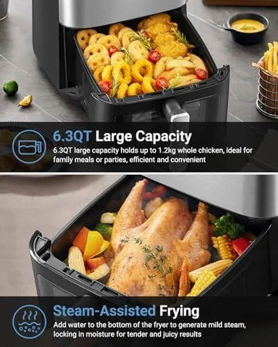 Bear 6.3-Quart 4D Turbo Air Fryer thumbnail 5